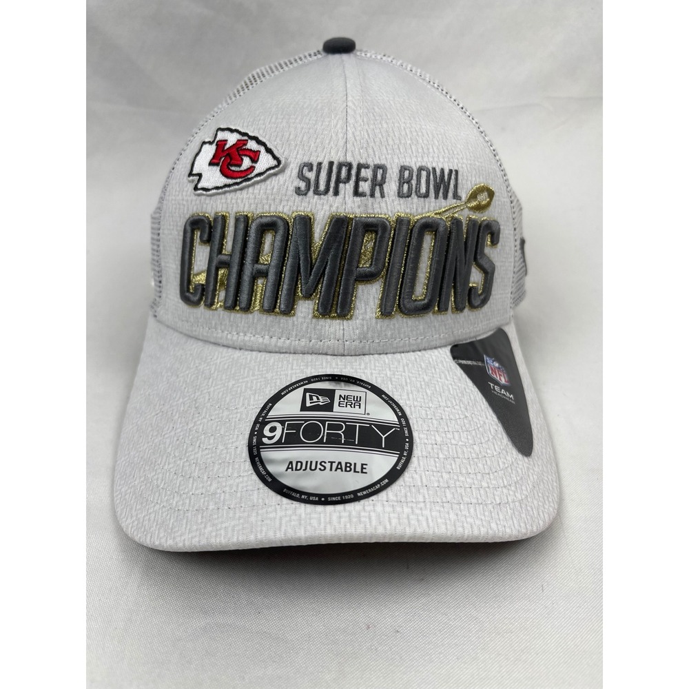New Era Kansas City Chiefs Super Bowl LIV Champions 9FORTY Grey Snapback Hat NFL